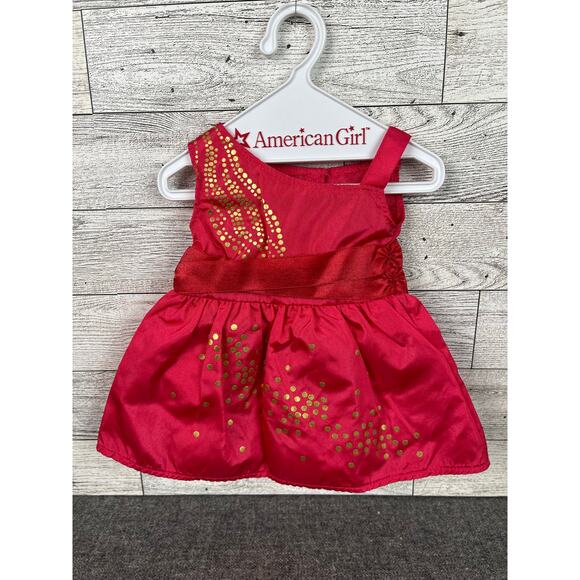 AMERICAN GIRL Saige Red Sparkle Dress with Shoes 2013 - Picture 3 of 8
